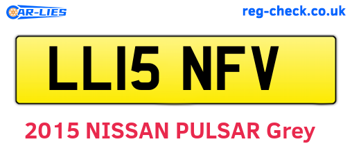 LL15NFV are the vehicle registration plates.