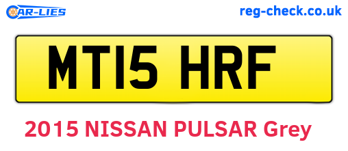 MT15HRF are the vehicle registration plates.