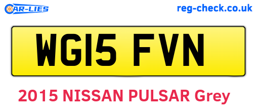 WG15FVN are the vehicle registration plates.