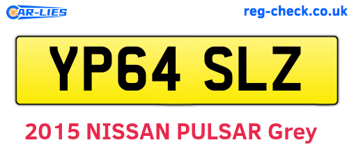 YP64SLZ are the vehicle registration plates.