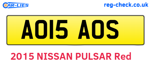 AO15AOS are the vehicle registration plates.