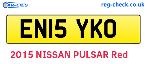 EN15YKO are the vehicle registration plates.