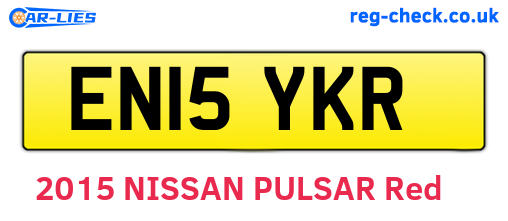 EN15YKR are the vehicle registration plates.