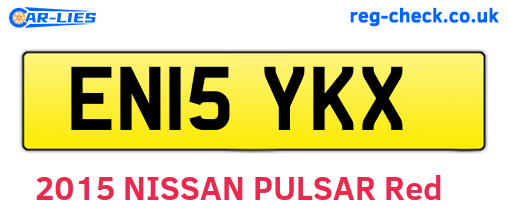 EN15YKX are the vehicle registration plates.