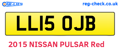 LL15OJB are the vehicle registration plates.