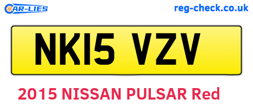NK15VZV are the vehicle registration plates.