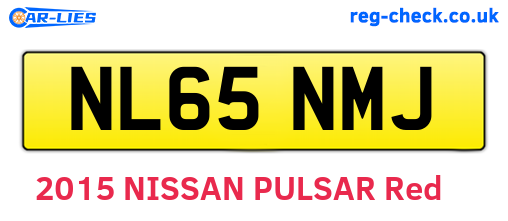 NL65NMJ are the vehicle registration plates.