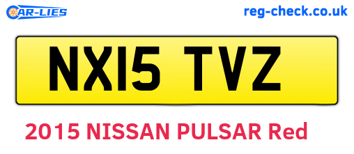 NX15TVZ are the vehicle registration plates.
