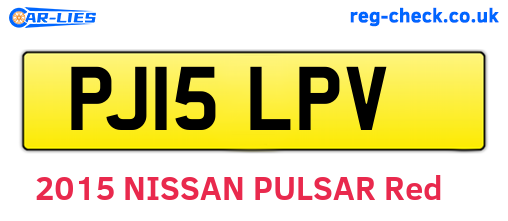 PJ15LPV are the vehicle registration plates.