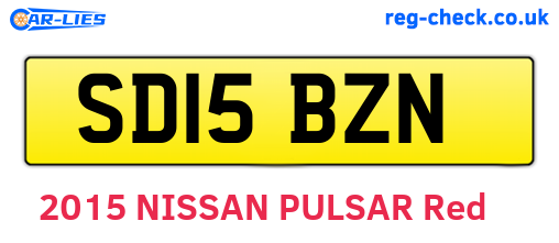 SD15BZN are the vehicle registration plates.