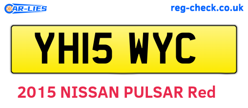 YH15WYC are the vehicle registration plates.