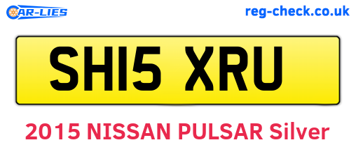 SH15XRU are the vehicle registration plates.