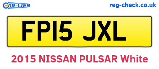 FP15JXL are the vehicle registration plates.