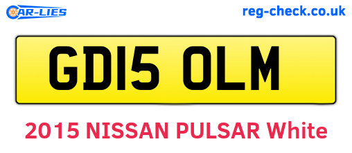 GD15OLM are the vehicle registration plates.