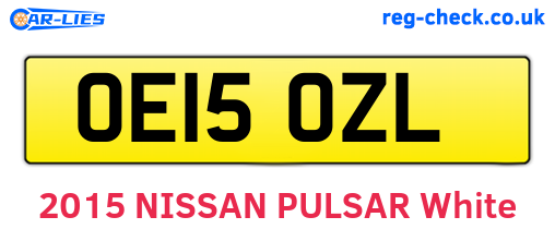 OE15OZL are the vehicle registration plates.