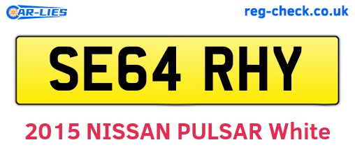 SE64RHY are the vehicle registration plates.