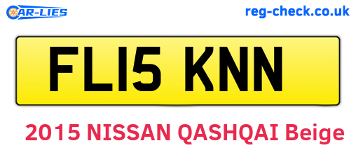 FL15KNN are the vehicle registration plates.