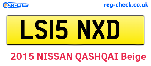 LS15NXD are the vehicle registration plates.