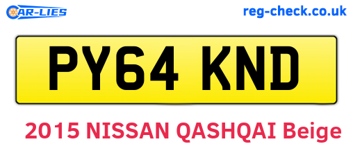 PY64KND are the vehicle registration plates.