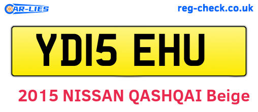 YD15EHU are the vehicle registration plates.