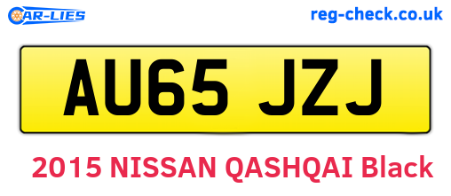 AU65JZJ are the vehicle registration plates.