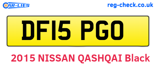 DF15PGO are the vehicle registration plates.