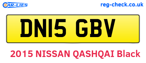DN15GBV are the vehicle registration plates.