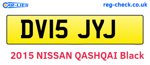 DV15JYJ are the vehicle registration plates.