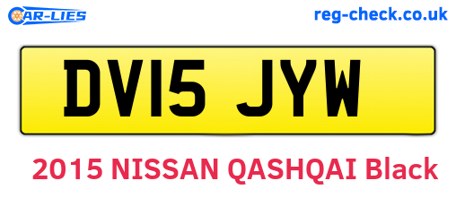 DV15JYW are the vehicle registration plates.