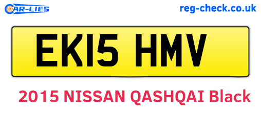 EK15HMV are the vehicle registration plates.