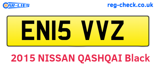 EN15VVZ are the vehicle registration plates.