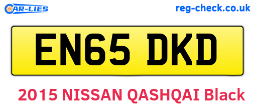 EN65DKD are the vehicle registration plates.