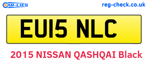EU15NLC are the vehicle registration plates.