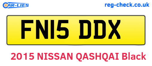 FN15DDX are the vehicle registration plates.