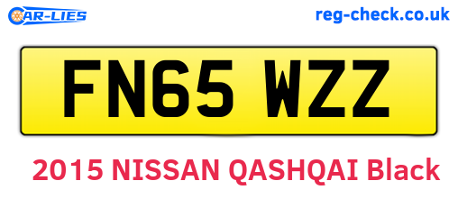 FN65WZZ are the vehicle registration plates.