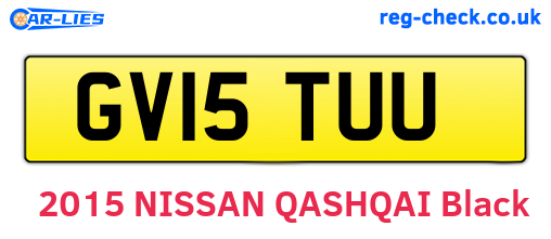 GV15TUU are the vehicle registration plates.