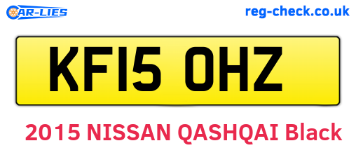 KF15OHZ are the vehicle registration plates.