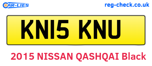 KN15KNU are the vehicle registration plates.