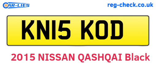 KN15KOD are the vehicle registration plates.