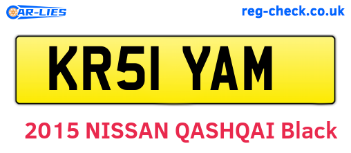 KR51YAM are the vehicle registration plates.