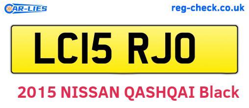 LC15RJO are the vehicle registration plates.