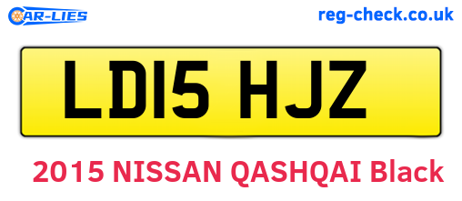 LD15HJZ are the vehicle registration plates.