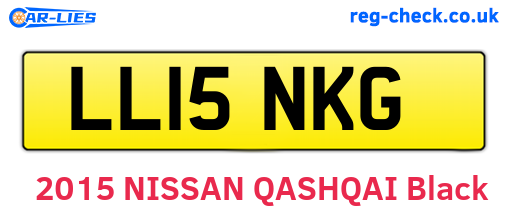 LL15NKG are the vehicle registration plates.