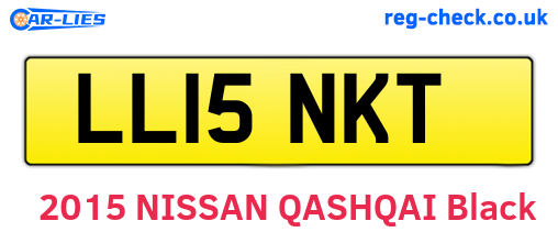 LL15NKT are the vehicle registration plates.