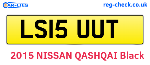 LS15UUT are the vehicle registration plates.