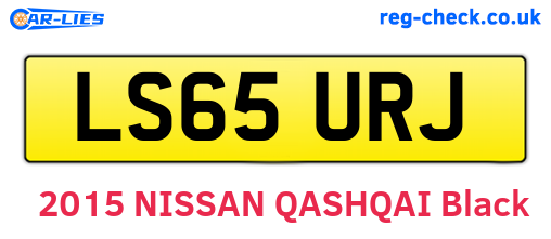 LS65URJ are the vehicle registration plates.