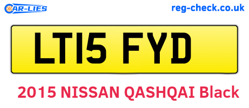 LT15FYD are the vehicle registration plates.