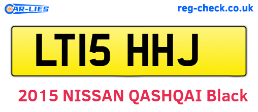 LT15HHJ are the vehicle registration plates.