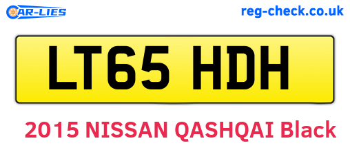 LT65HDH are the vehicle registration plates.