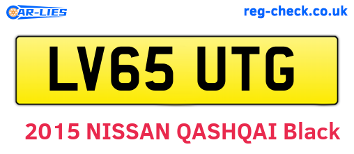 LV65UTG are the vehicle registration plates.